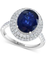 Macy's blue sapphire sale ring