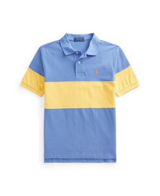 Polo Ralph Lauren Big Boys Color-Blocked Mesh Polo Shirt & Reviews ...
