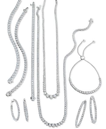 Macy's - Diamond Fancy 16-3/4" Collar Necklace (10 ct. t.w.) in 14k Gold