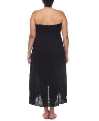 plus size tube dress cover up