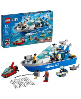 LEGO Police Patrol Boat 276 Pieces Toy Set