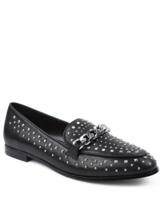 studded womens loafers