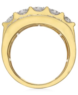 Men's Diamond Elevated Cluster Ring (3 ct. t.w.) in 10k Gold