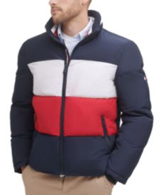 Men's Colorblock Quilted Puffer Jacket