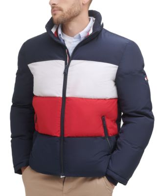 Tommy Hilfiger Men's Colorblock Quilted Puffer Jacket - Macy's