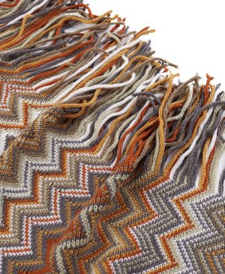 Multi-Color Chevron Pattern Throw, 60" x 50"