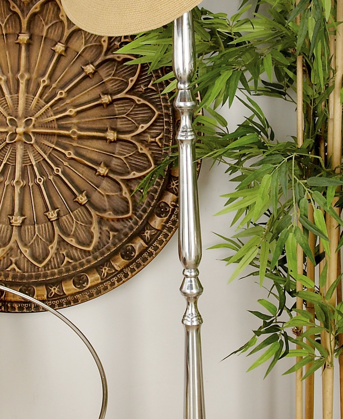 Traditional Coat Rack - Silver-Tone