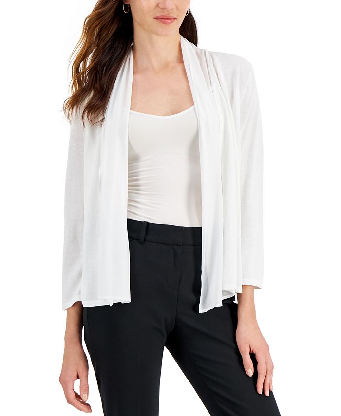 Chiffon open on sale front cardigan