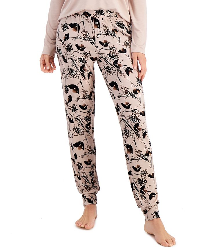 Alfani Essentials Ultra-Soft Knit Jogger Pajama Pants, Created for Macy ...
