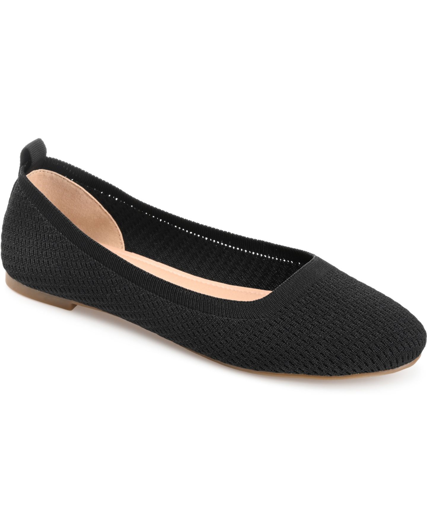Женские балетки Journee Collection Maryann Knit Ballet Flats, цвет: Чёрный — фото 1
