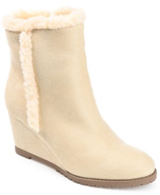 journee collection magely wedge bootie