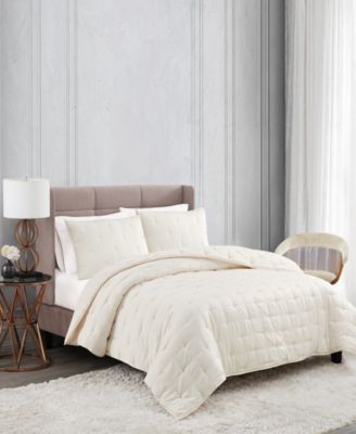 Badgley Mischka Tufted Matte Satin 3-Pc. Quilt Set, Full/Queen