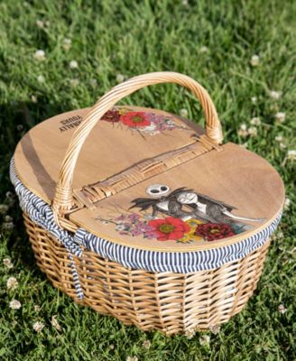 Nightmare Before Christmas Jack and Sally - Country Picnic Basket