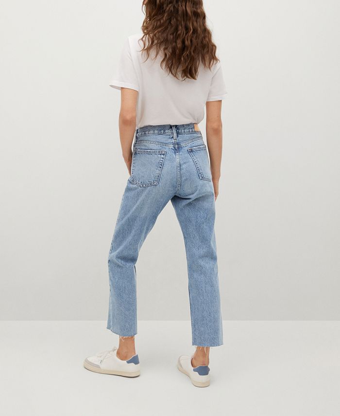 MANGO Women's AnkleLength StraightFit Jeans Macy's