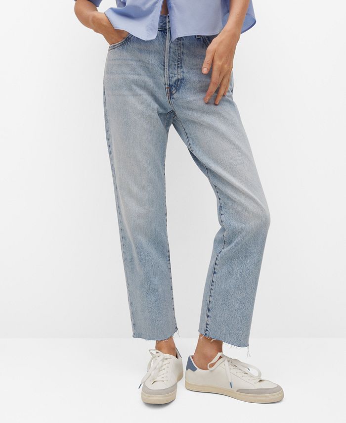 MANGO Women's AnkleLength StraightFit Jeans Macy's