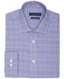 Men's Athletic-Fit Allover Print Performance Stretch Dress Shirt