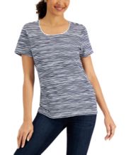 Karen Scott Striped Shirts: Shop Striped Shirts - Macy's