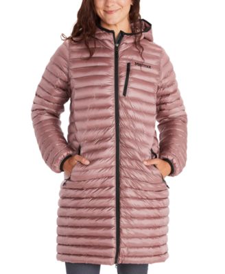 marmot women's long down jacket