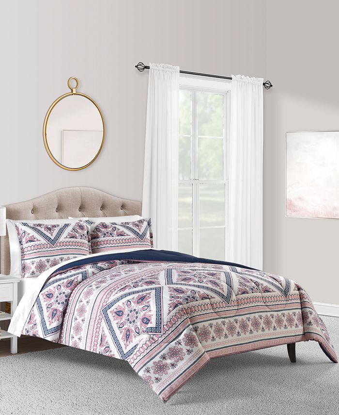 Sunham Hudson 3Pc. Full/Queen Comforter Set Macy's