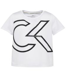 Big Girls Oversized Mesh Logo T-shirt