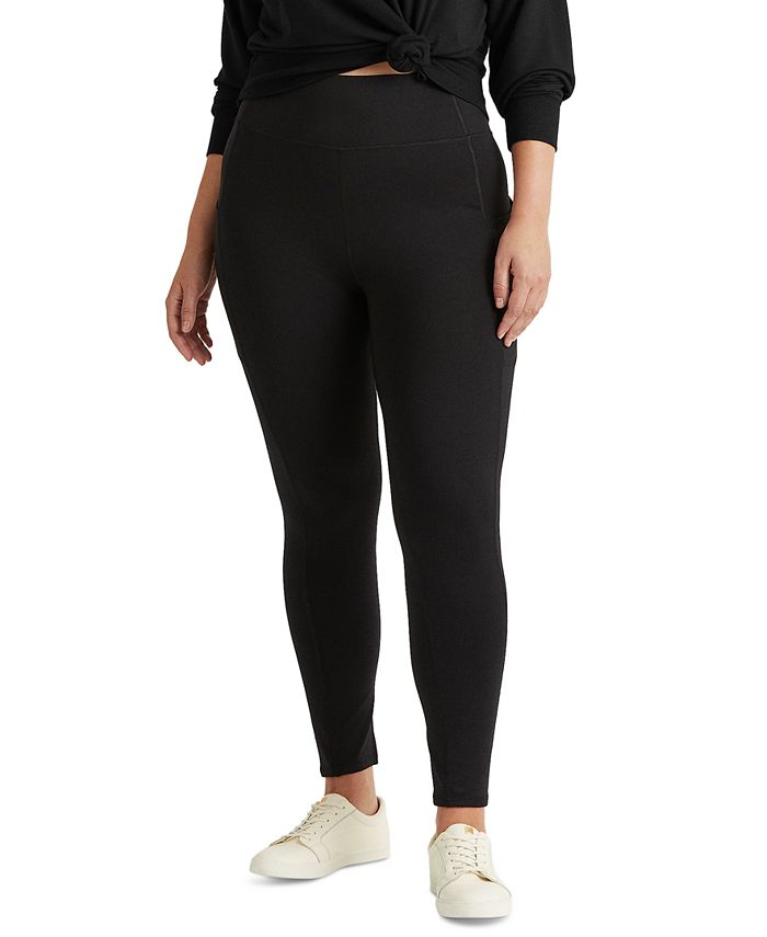 Excel elektrode Atlantic Lauren Ralph Lauren Plus-Size Stretch Jersey Legging & Reviews - Pants &  Capris - Plus Sizes - Macy's
