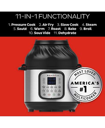 Instant Pot 6 qt. Stainless Steel Duo Crisp Electric Pressure Cooker  112-0120-01 - The Home Depot