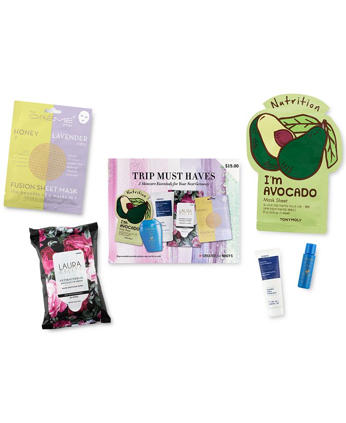 Created For Macy's 5Pc. Trip Must Haves Skincare Set, Created For Macy