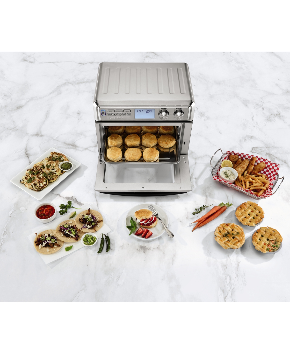 Cuisinart Toa-95 Large Air Fryer Toaster Oven with 2 Convection Speeds