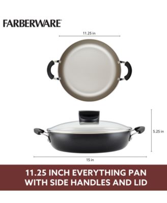 Farberware Smart Control Aluminum Nonstick 11.25" Everything Pan & Lid