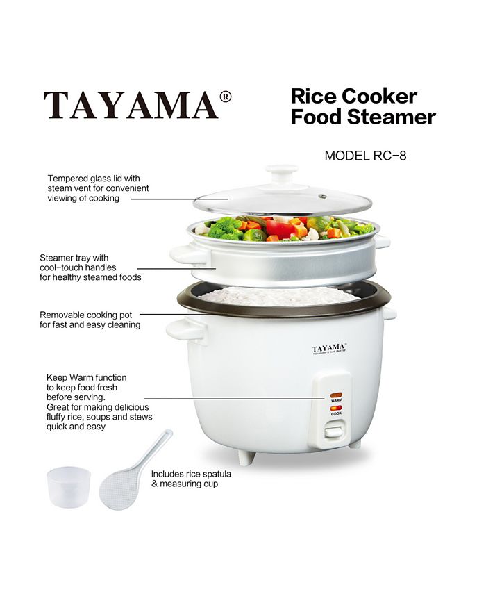 Tayama Automatic 10 Cup Rice Cooker & Food Steamer - Macy's