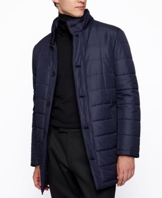 slim fit padded coat