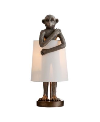 StyleCraft Home Collection Standing Brass Monkey Table Lamp