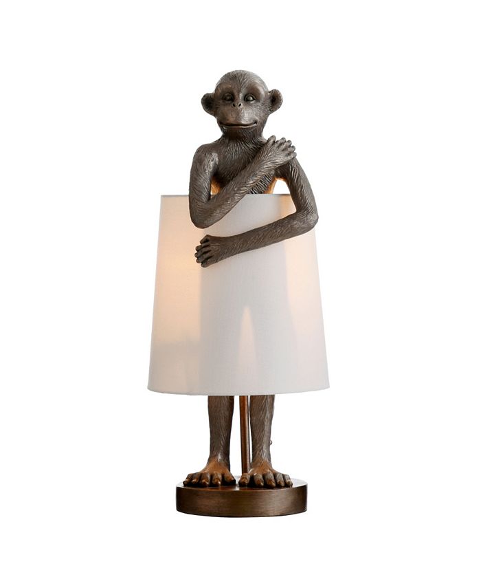 StyleCraft Home Collection Standing Brass Monkey Table Lamp Macy's