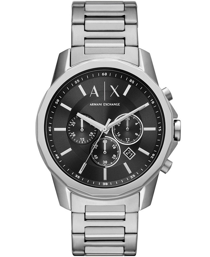 A|X Armani Exchange Men's Chronograph Stainless Steel Bracelet Watch ...