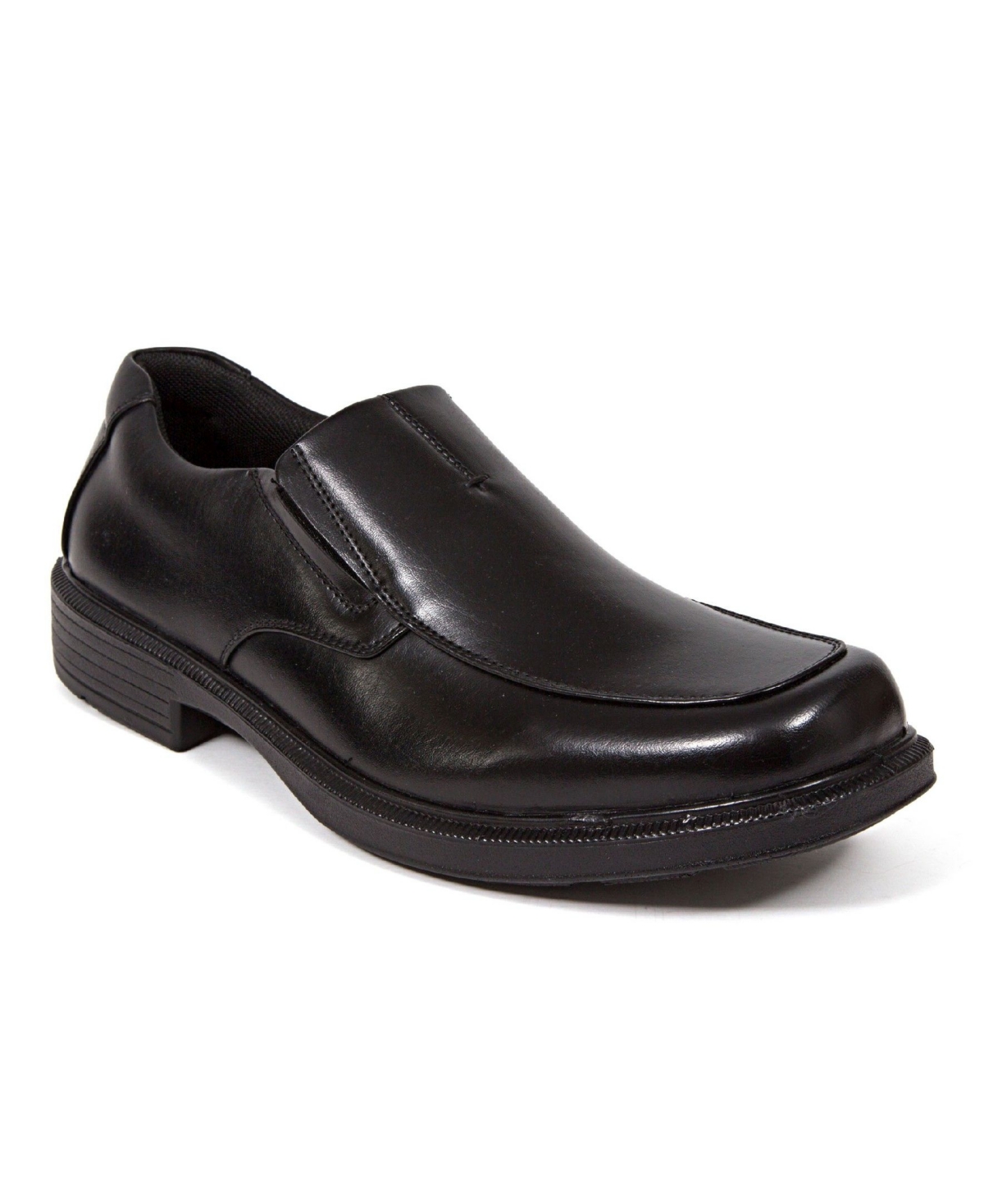 Men's Coney Dress Casual Memory Foam Cushioned Comfort Slip-On Loafers - Black