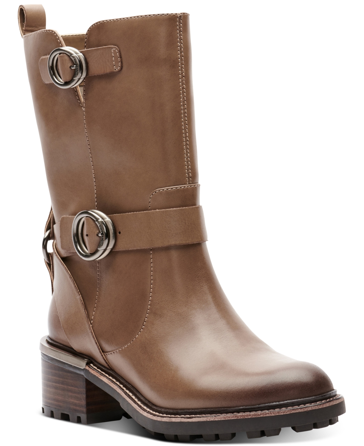 Vince Camuto Women's Kerivini Moto Boots Women's Shoes In Tuscan Taupe