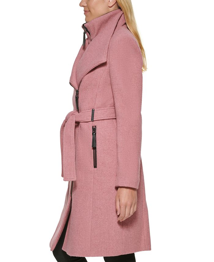 Calvin Klein Women's Belted Wrap Coat, Created for Macy's & Reviews Coats & Jackets Women