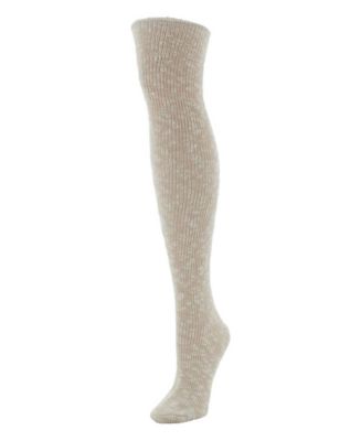 MeMoi Women's Slub Cable Knit Over The Knee Socks - Macy's