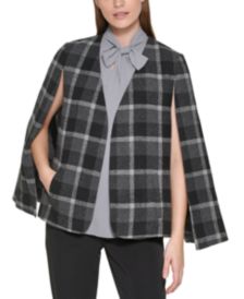 Plaid Cape Jacket