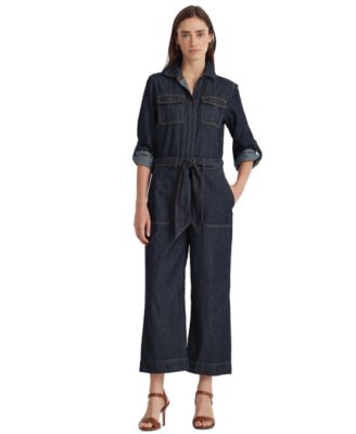 ralph lauren women's denim jumpsuit