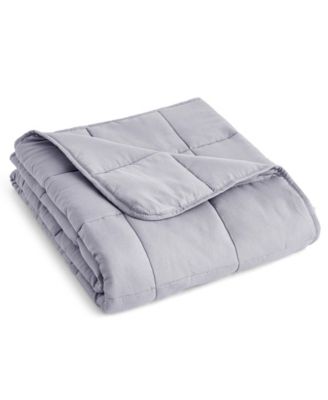 PUR AND CALM PUR CALM SILVADUR PLUSH MICROFIBER WEIGHTED BLANKET COLLECTION BEDDING