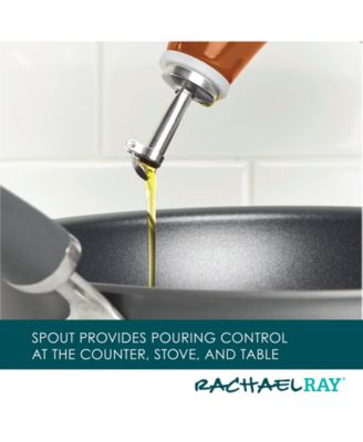 Ceramic EVOO Oil and Vinegar Dispensing Bottle, 24-Ounce