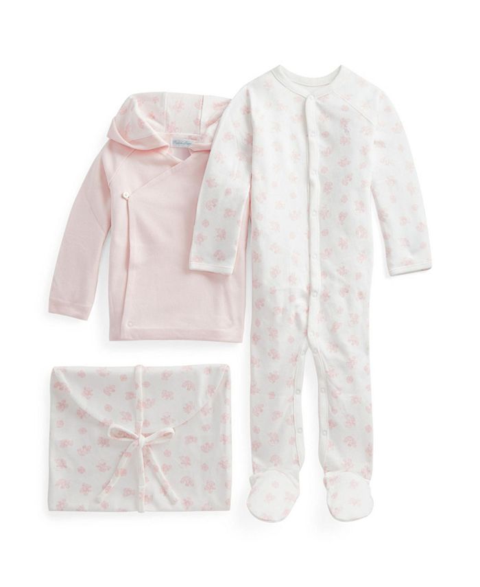 Polo Ralph Lauren Baby Jacket, Coverall and Bag, 3 Piece Set - Macy's