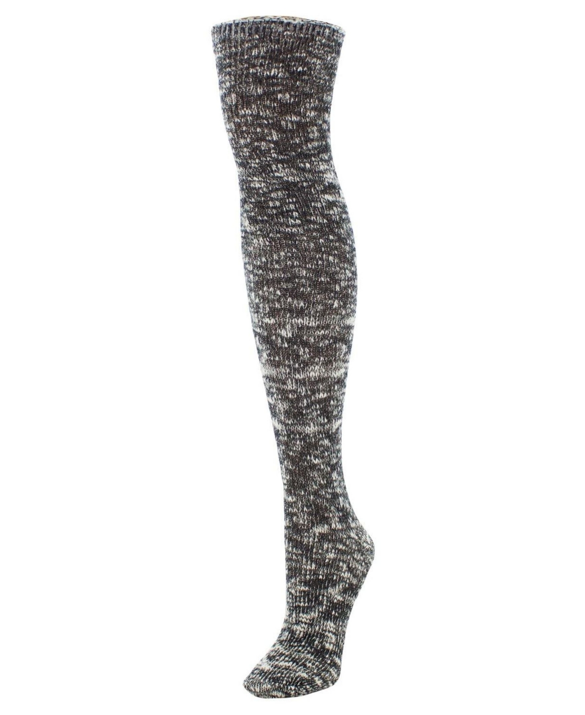 Women's Slub Cable Knit Over The Knee Socks - Blackberry Cordial