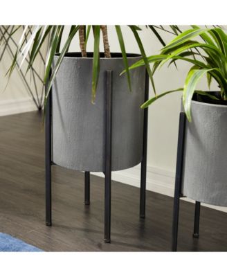 Metal Modern Planter, Set of 2