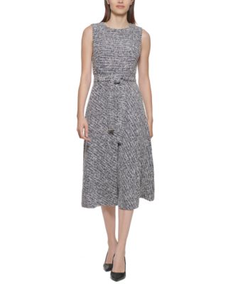 calvin klein tweed dress