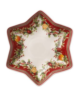 Winter Bakery Footed Fruit Bowl