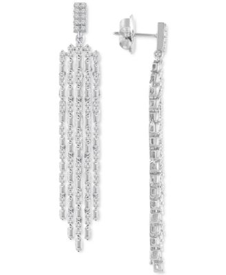 diamond chandelier drop earrings