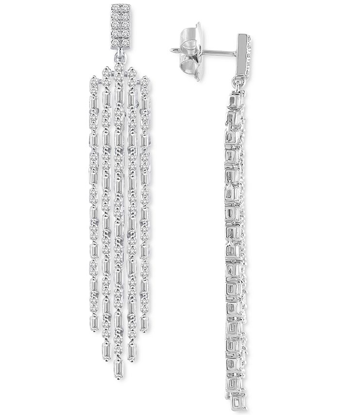 Diamond Chandelier Drop Earrings (1 Ct. t.w.) in 14K White Gold - White Gold