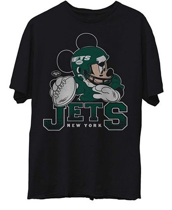 Junk Food Men's Black New York Jets Disney Mickey QB T-shirt - Macy's